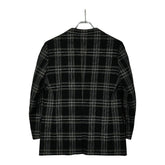 バーバリー 2B チェック テーラードジャケット ブラック ウール メンズ BURBERRY 【中古】